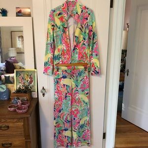Lilly Pulitzer Two Piece Lounge Suit Size Small